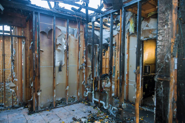 Professional Fire Damage Repair technician working in Juliustown, NJ